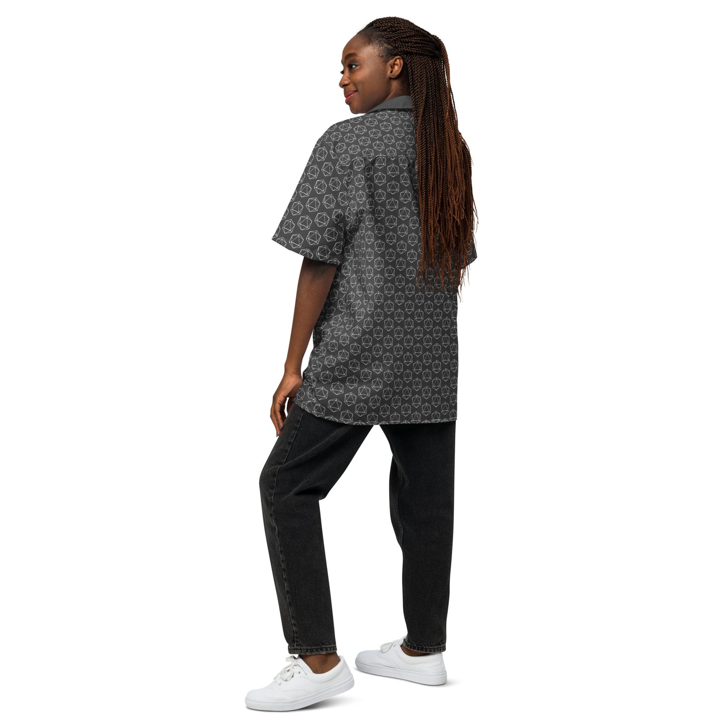 D20 Pattern Unisex button shirt