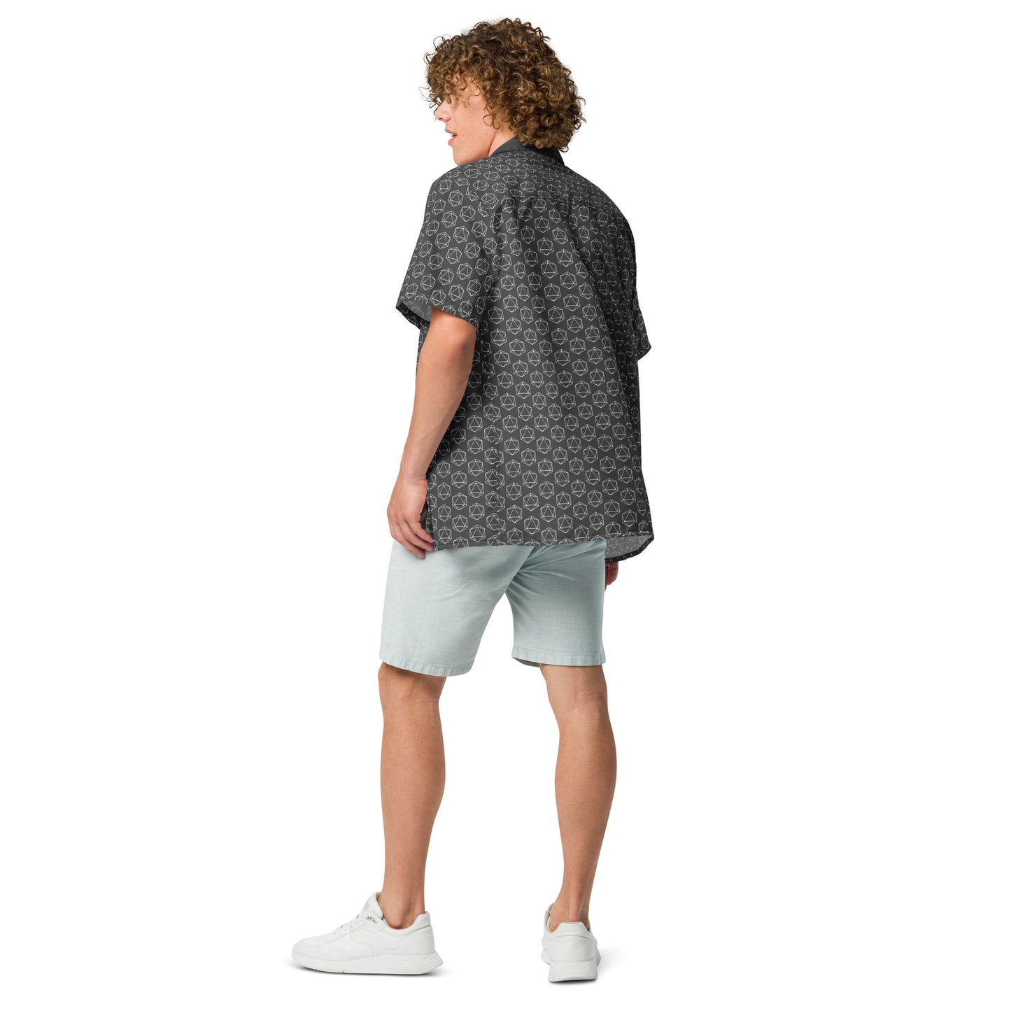 D20 Pattern Unisex button shirt