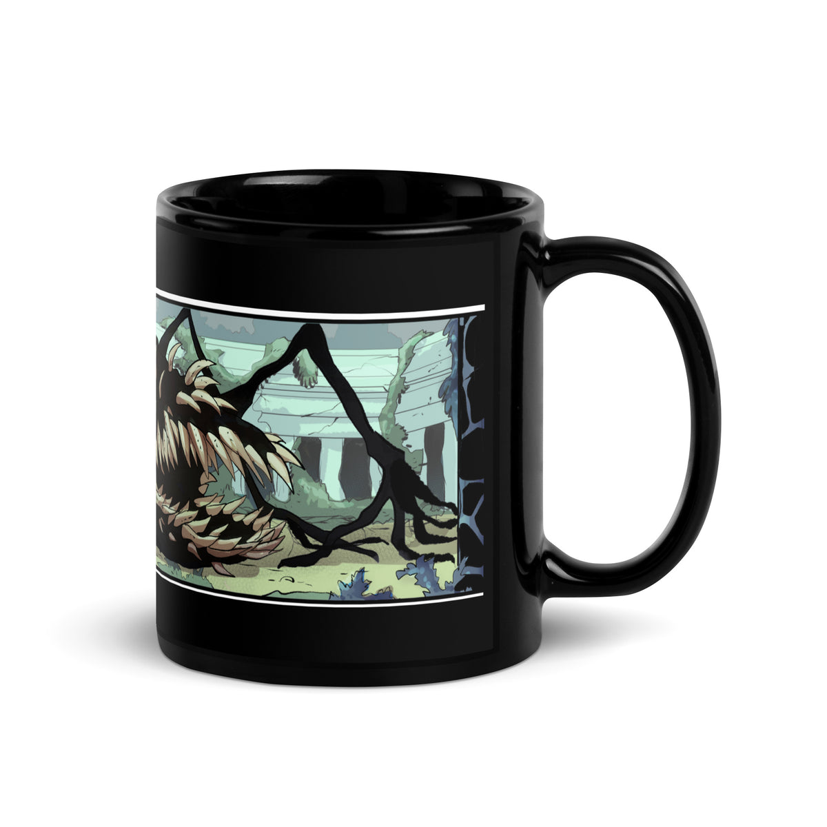 Beast Menagerie Press Black Glossy Mug