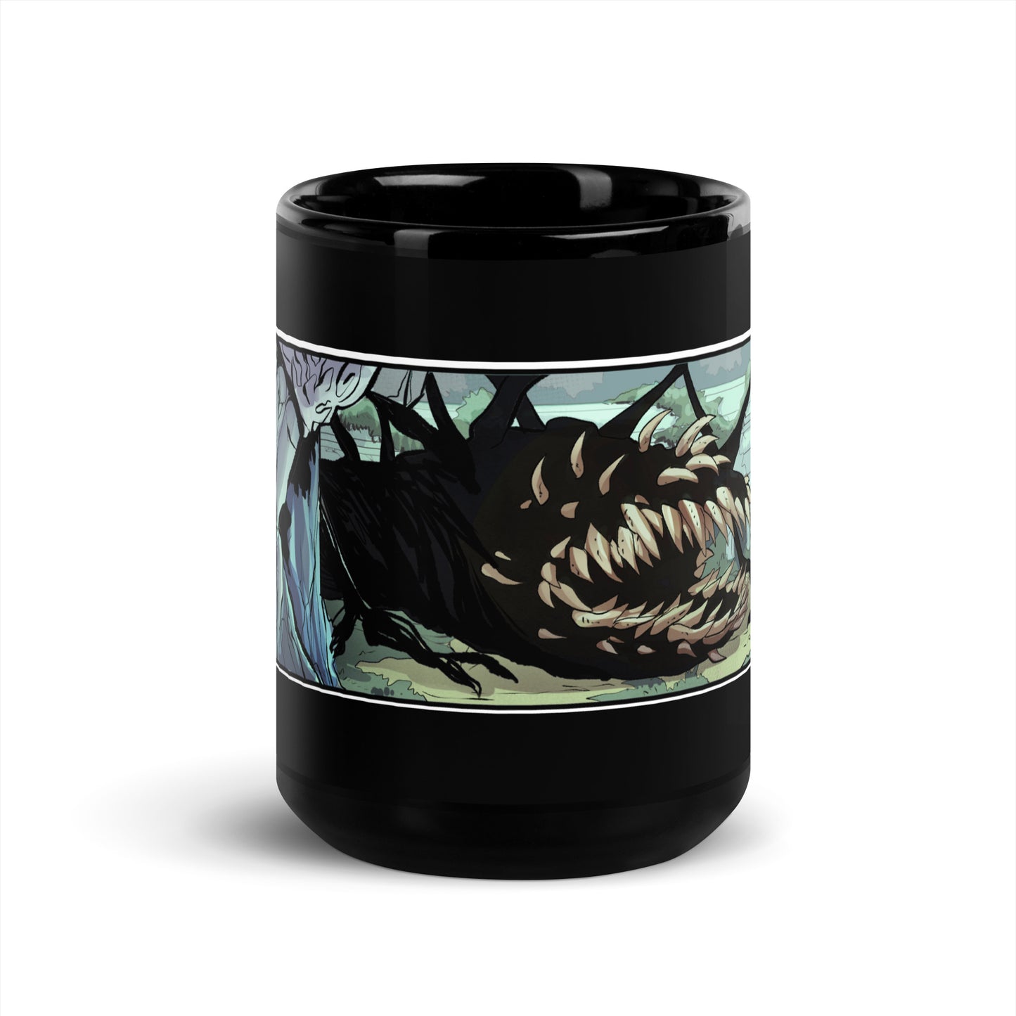 Beast Menagerie Press Black Glossy Mug