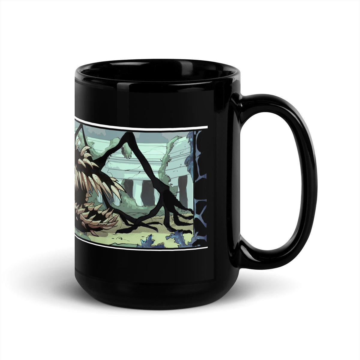 Beast Menagerie Press Black Glossy Mug