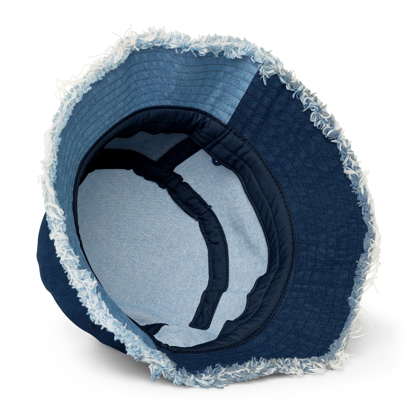 Arcane Affinity Distressed denim bucket hat