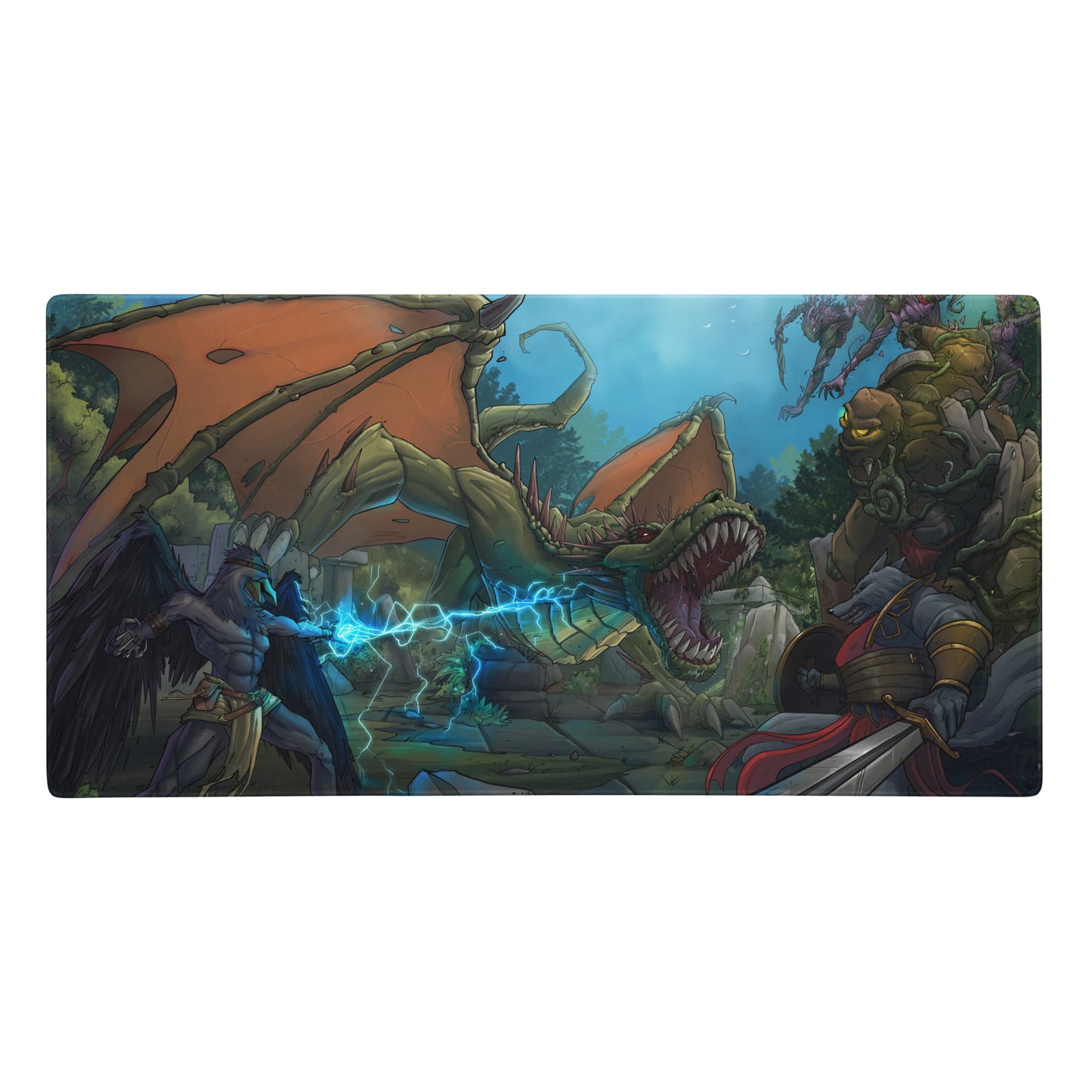 Cover Dragon Menagerie Press Playmat / Gaming mouse pad