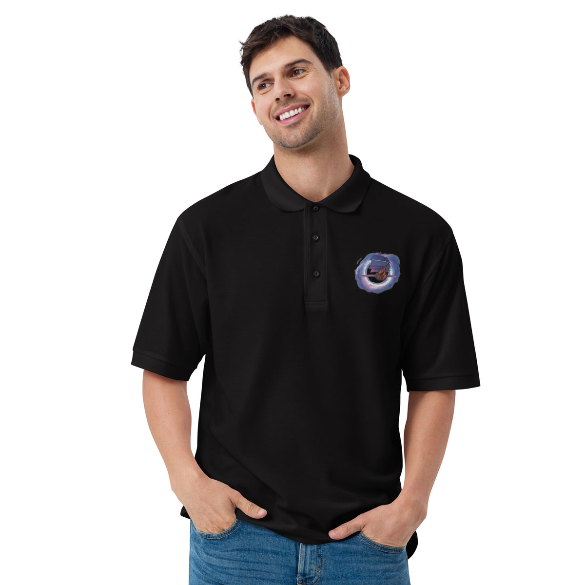 Ship Portal Arcane Affinity Men's Premium Polo