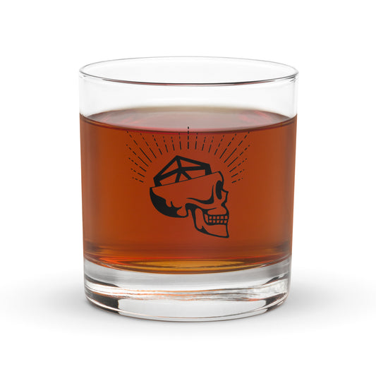 Dice Head | Dead Arcana Rocks glass