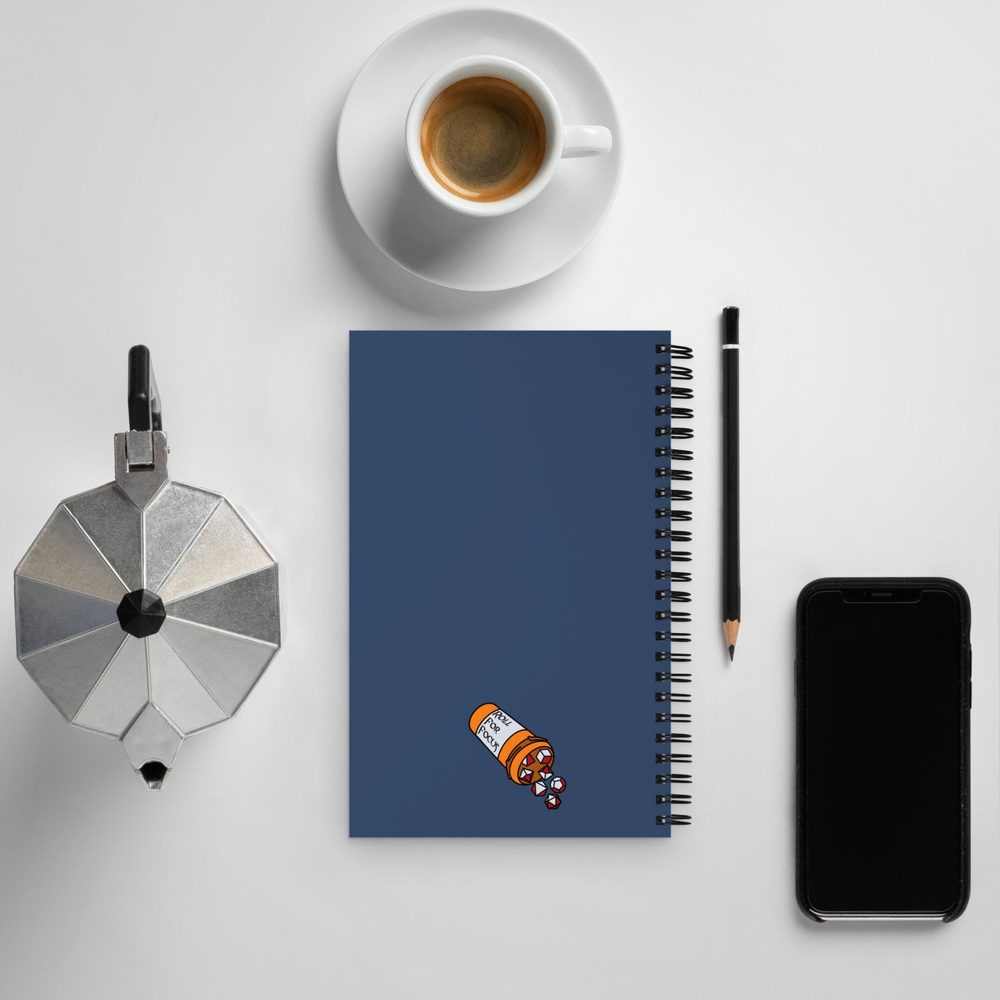 Cowabummer | Roll For Focus Spiral notebook