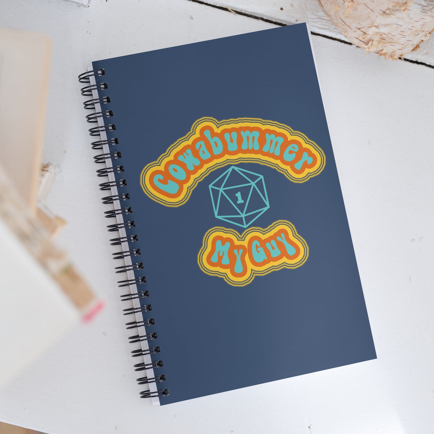Cowabummer | Roll For Focus Spiral notebook