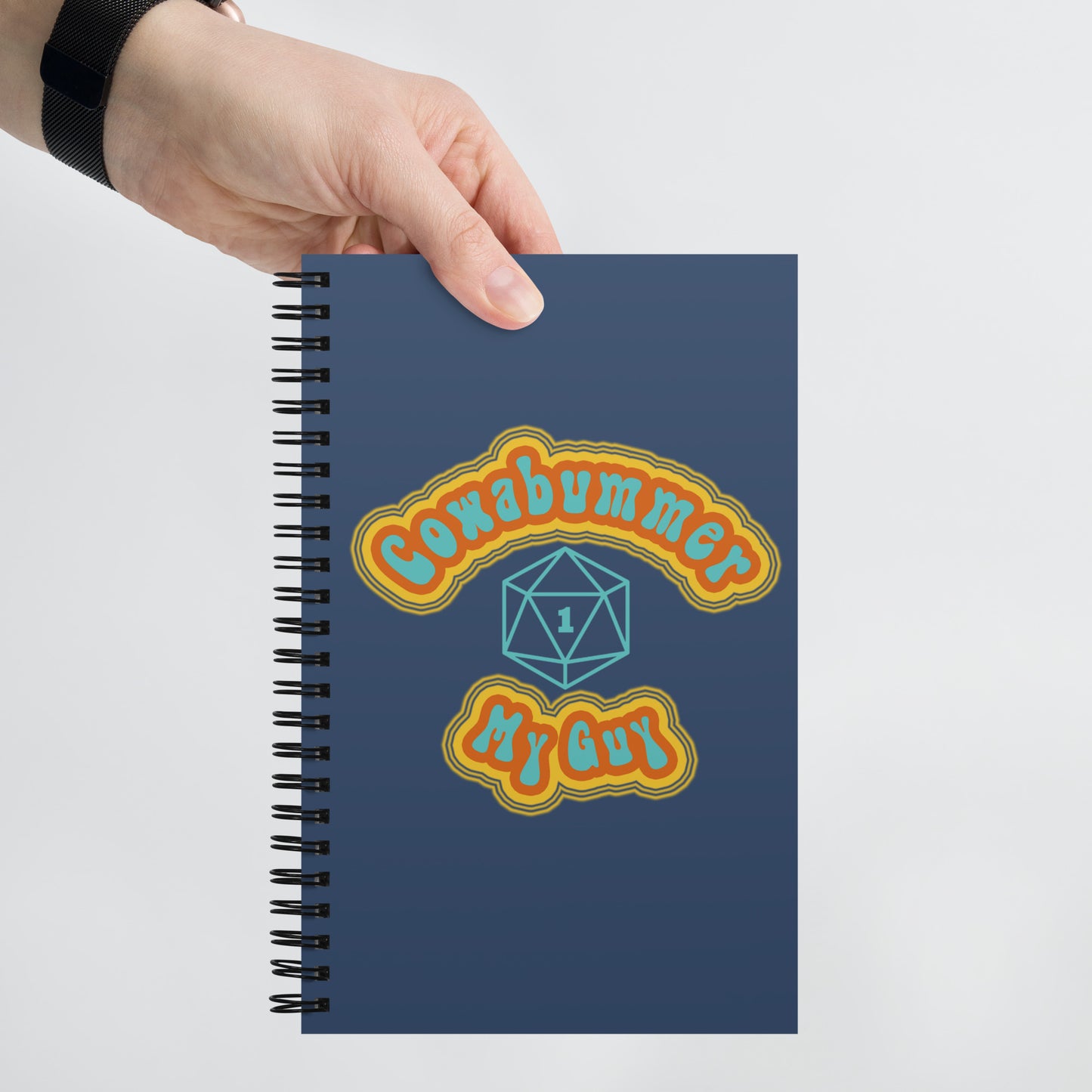 Cowabummer | Roll For Focus Spiral notebook