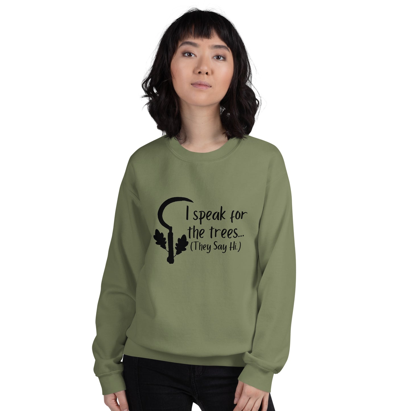 Druid D&D I speak for the trees Unisex Sweatshirt