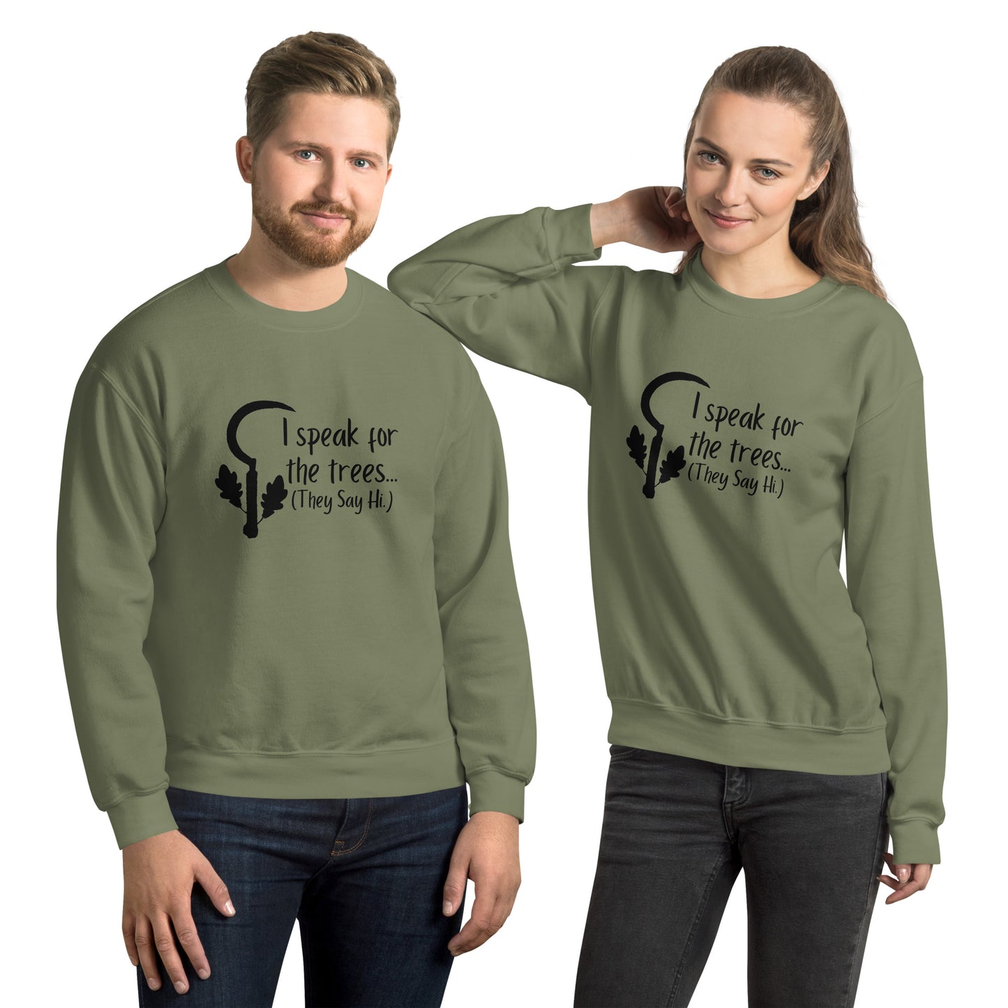 Druid D&D I speak for the trees Unisex Sweatshirt