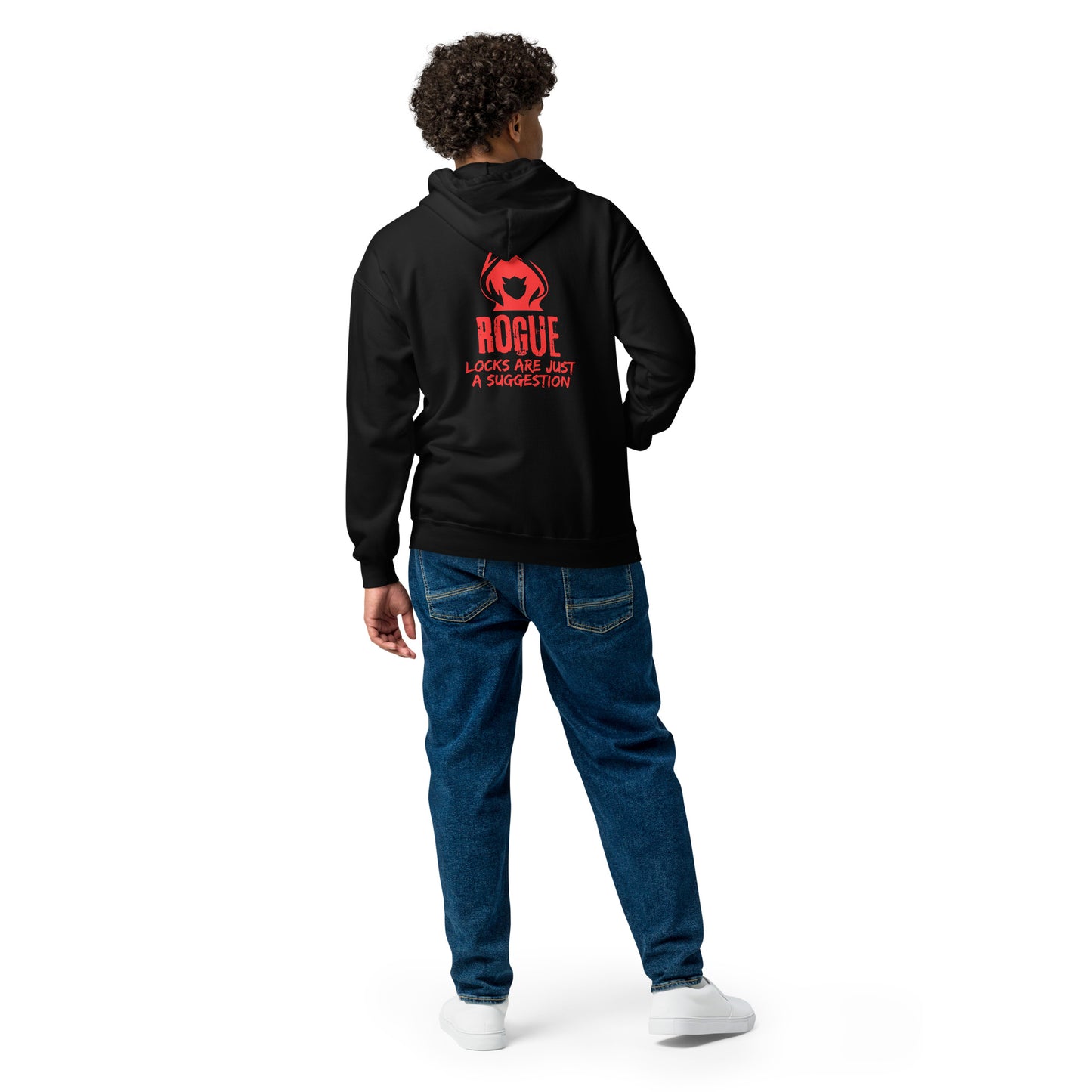 Locks are just a suggestion - Rogue D&D Unisex heavy blend zip hoodie