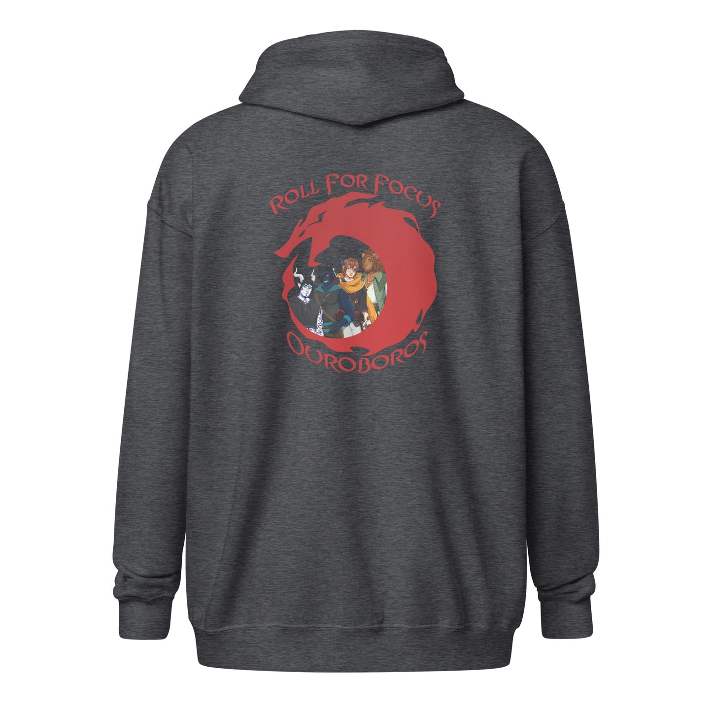 Ouroboros Group Roll For Focus Unisex heavy blend zip hoodie