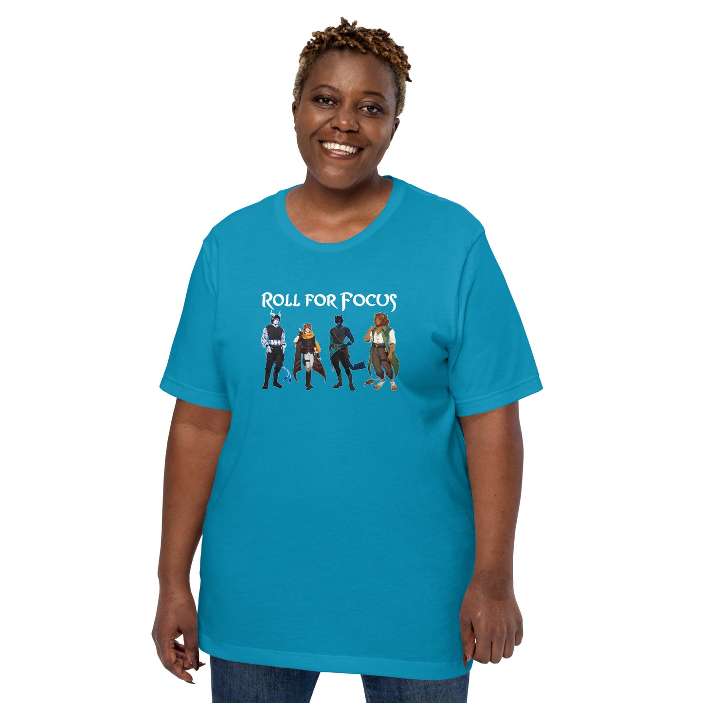 Roll for Focus Characters - Unisex t-shirt