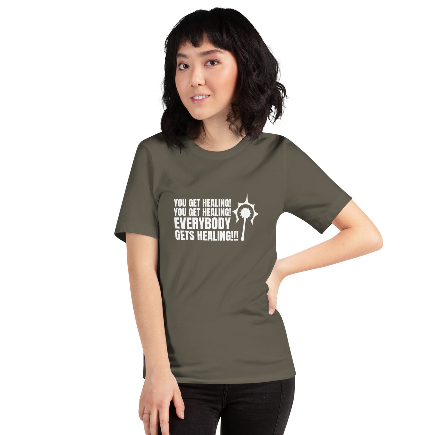 Everybody gets healing Cleric D&D Unisex t-shirt