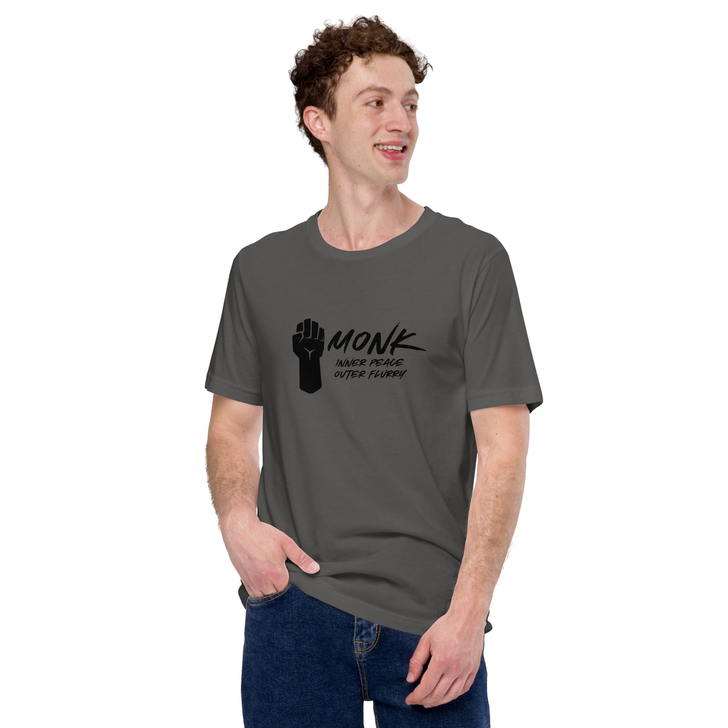 MONK inner peace outer flurry - Unisex t-shirt