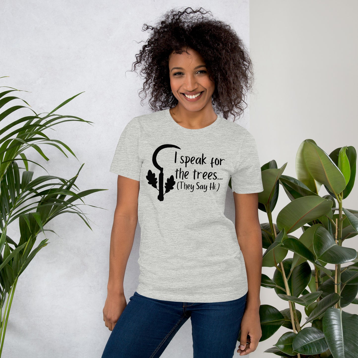 I speak for the trees Druid Class shirt - Unisex t-shirt