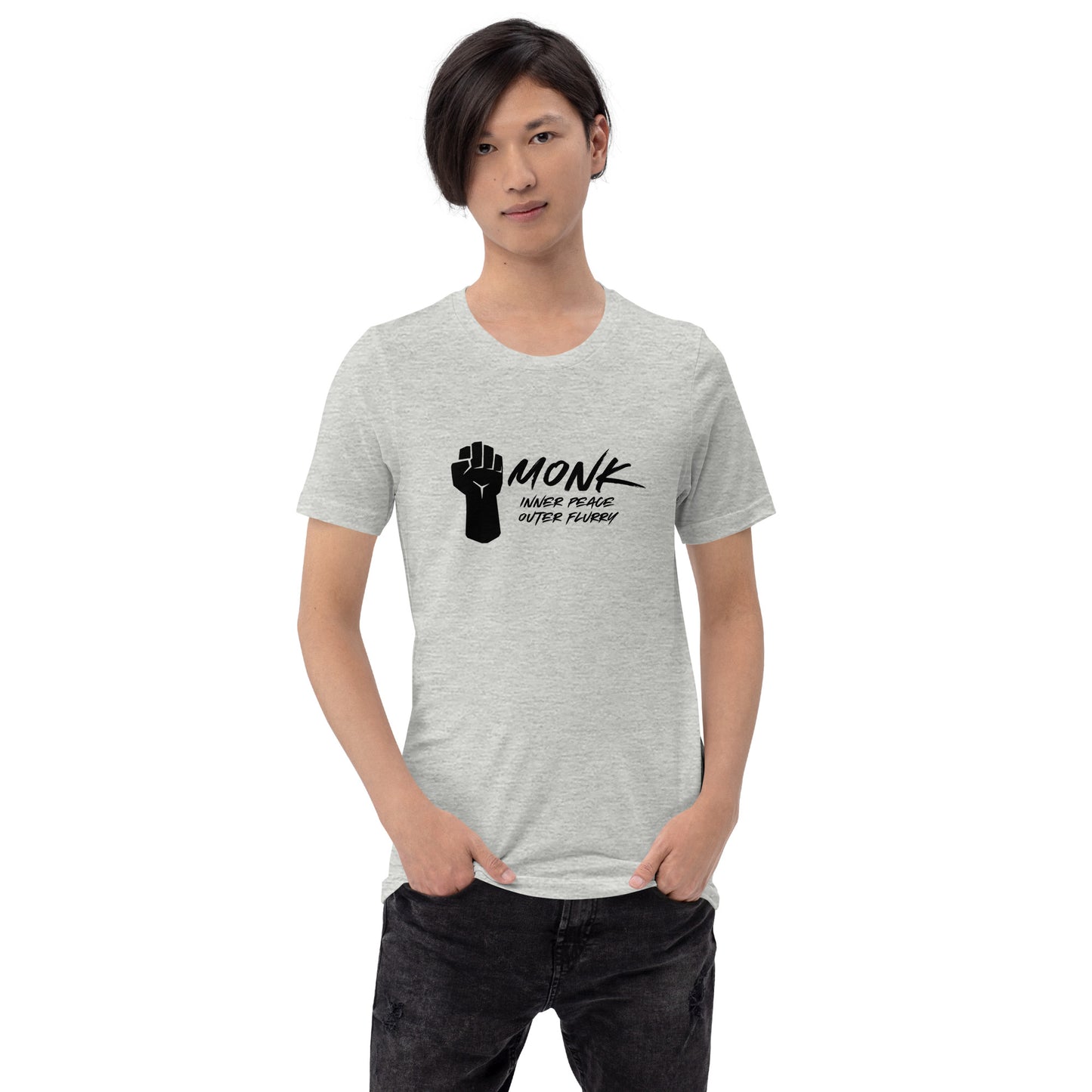 MONK inner peace outer flurry - Unisex t-shirt