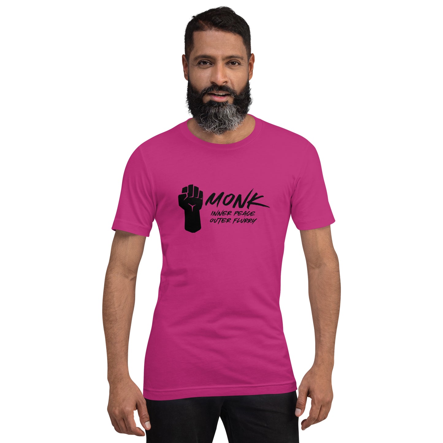 MONK inner peace outer flurry - Unisex t-shirt