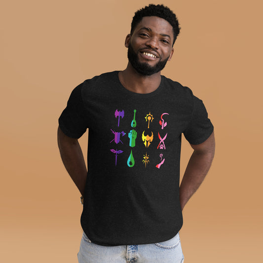 PRIDE D&D Class Shirt Unisex t-shirt