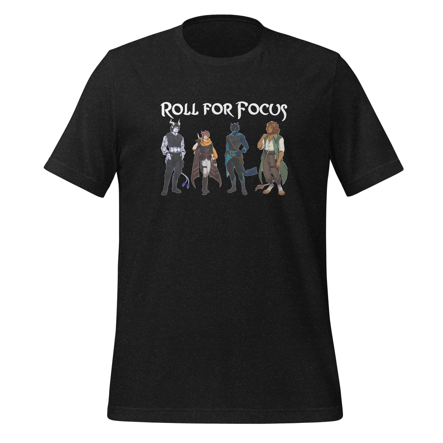 Roll for Focus Characters - Unisex t-shirt