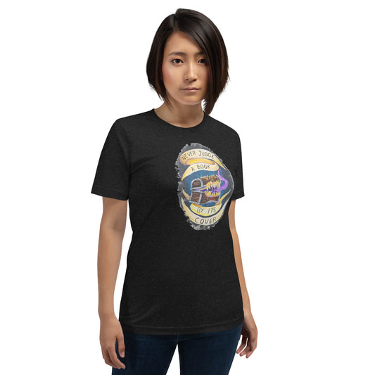Never judge a book by its cover - Sunfyre Unisex t-shirt
