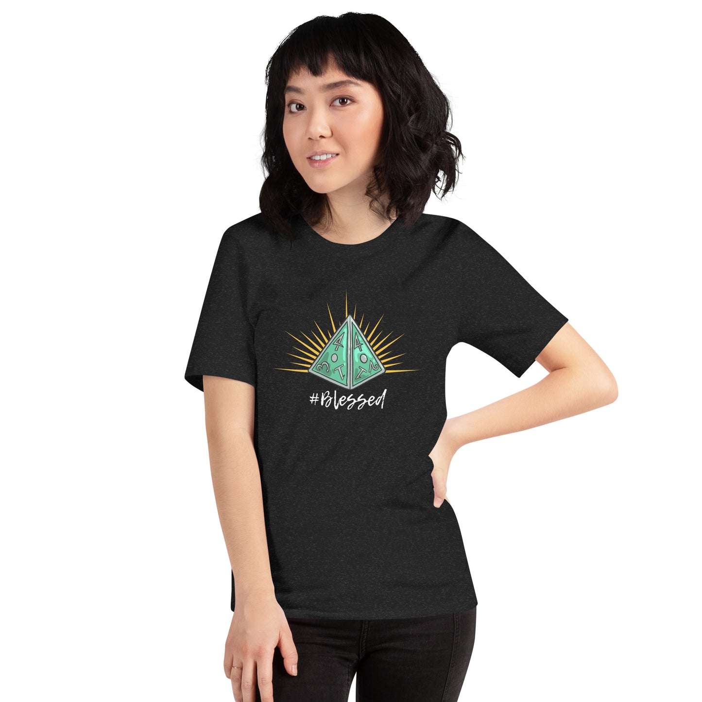 #Blessed D4 D&D Unisex t-shirt