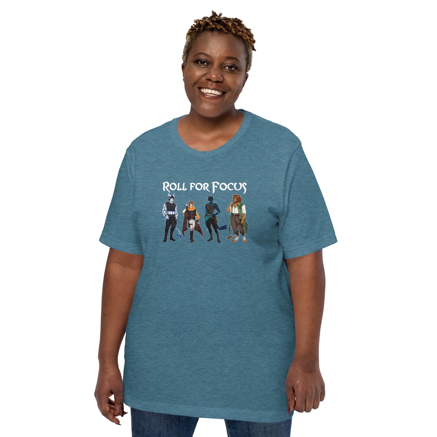 Roll for Focus Characters - Unisex t-shirt