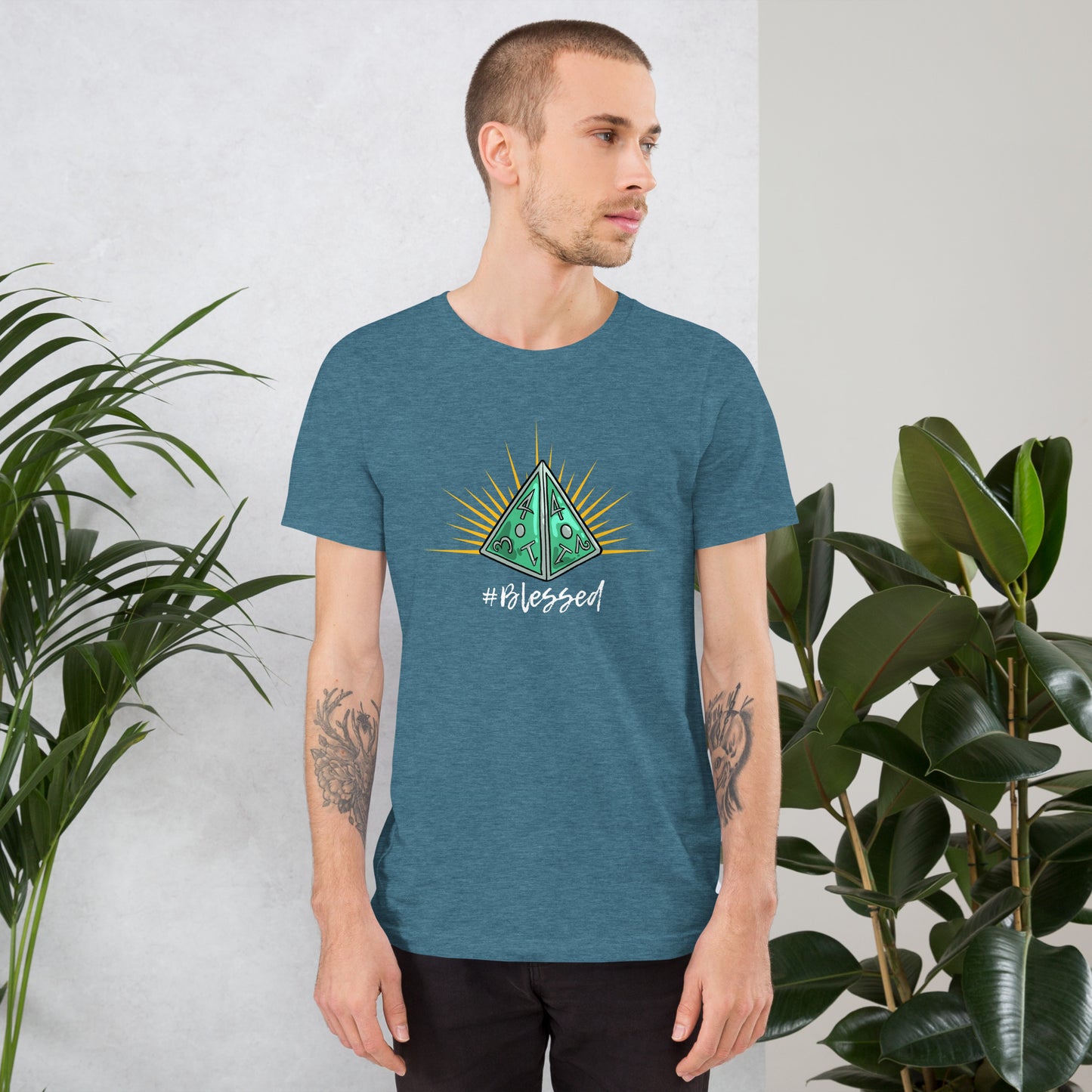 #Blessed D4 D&D Unisex t-shirt
