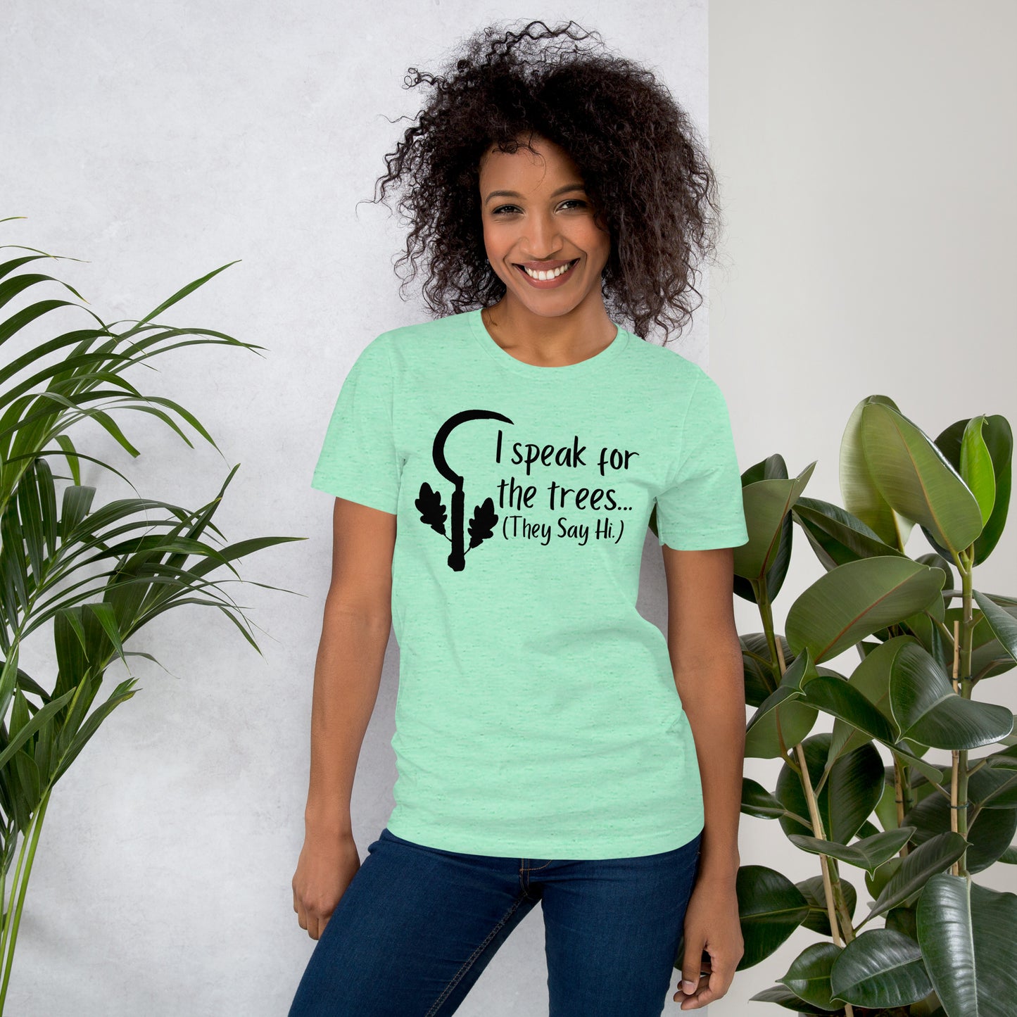 I speak for the trees Druid Class shirt - Unisex t-shirt