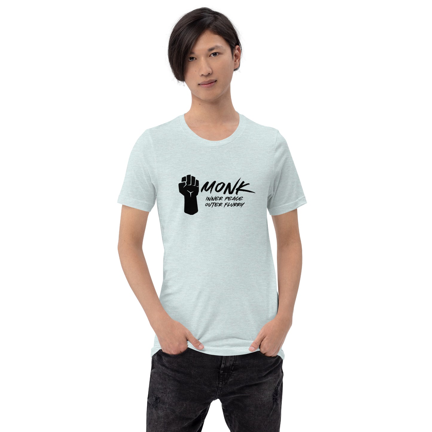 MONK inner peace outer flurry - Unisex t-shirt