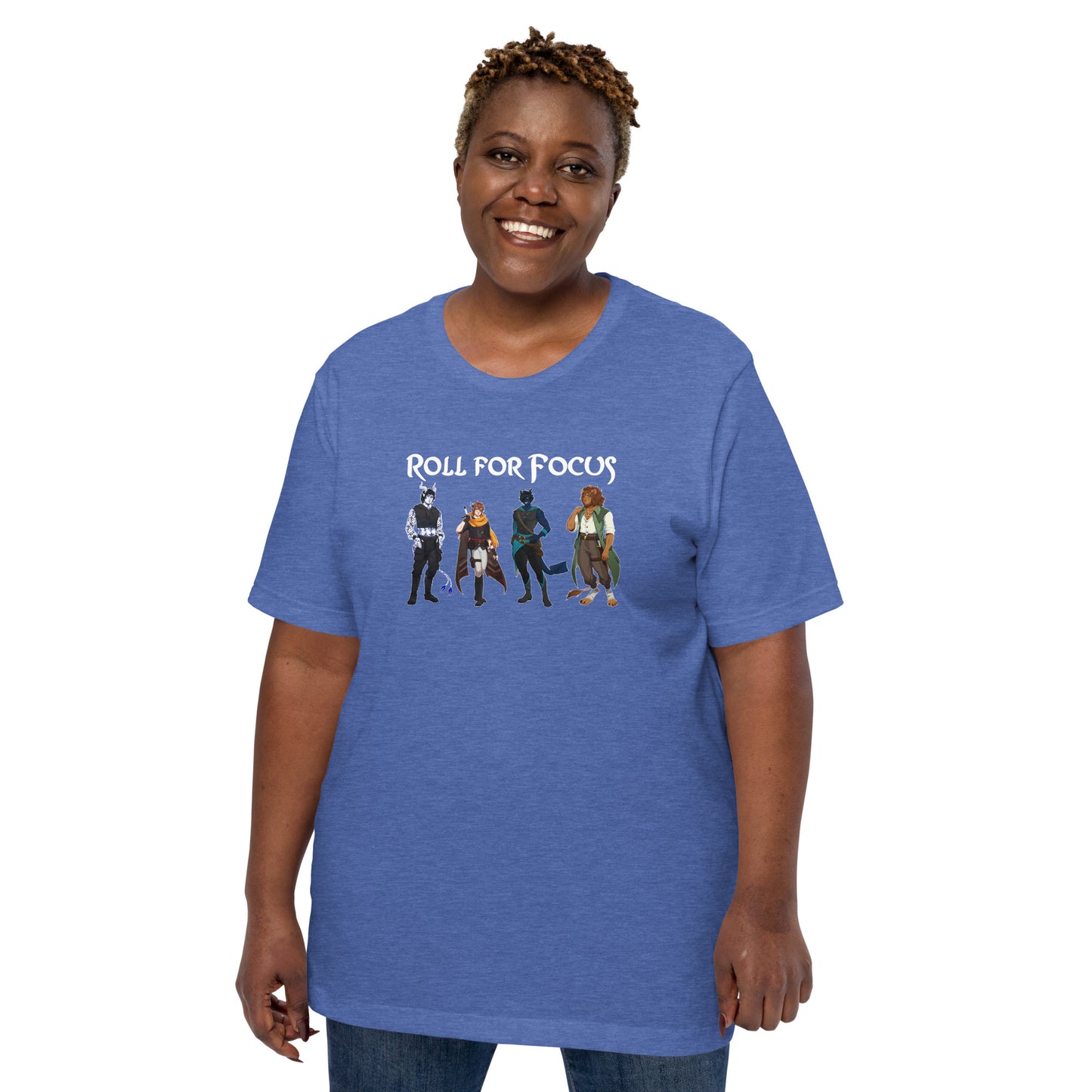 Roll for Focus Characters - Unisex t-shirt
