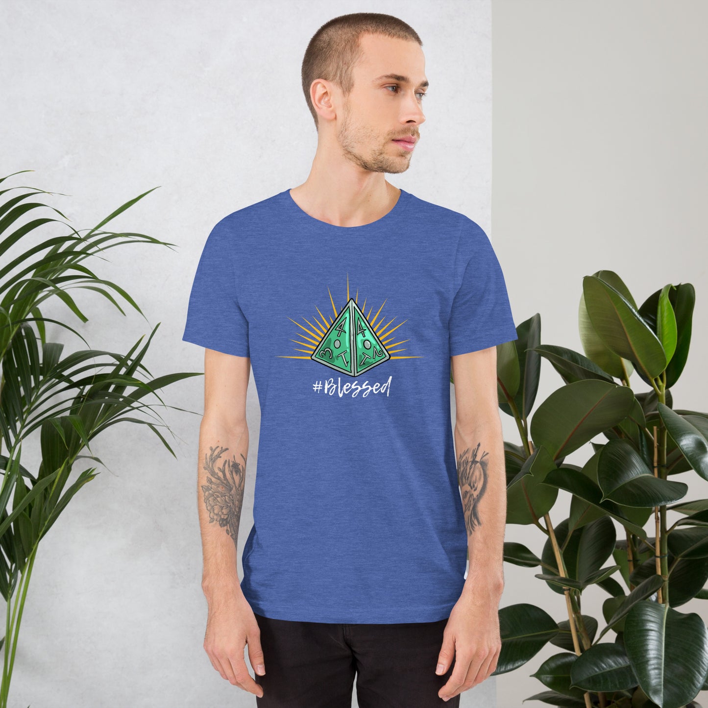 #Blessed D4 D&D Unisex t-shirt