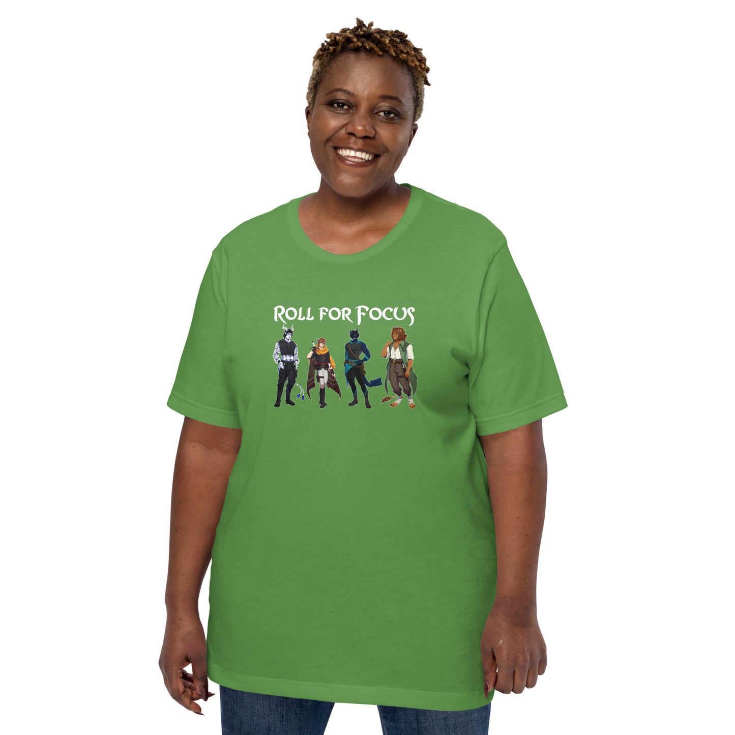 Roll for Focus Characters - Unisex t-shirt