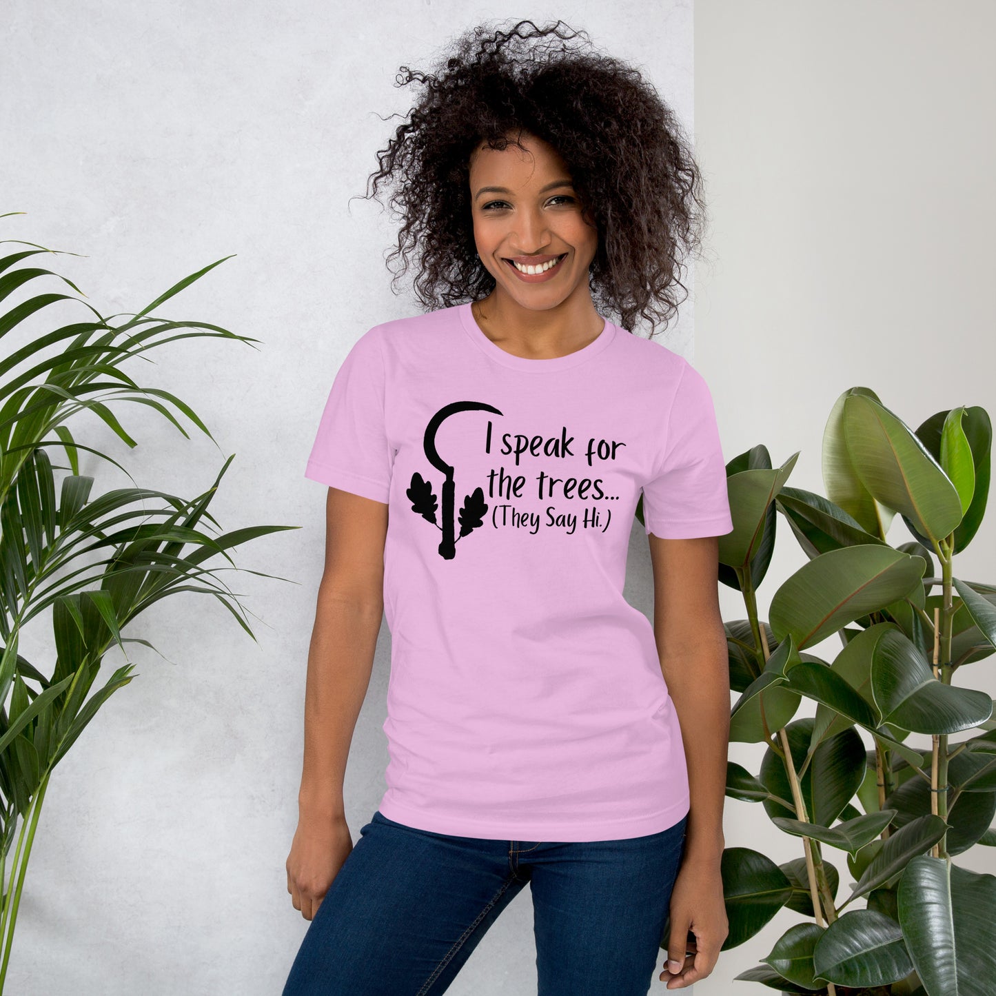 I speak for the trees Druid Class shirt - Unisex t-shirt
