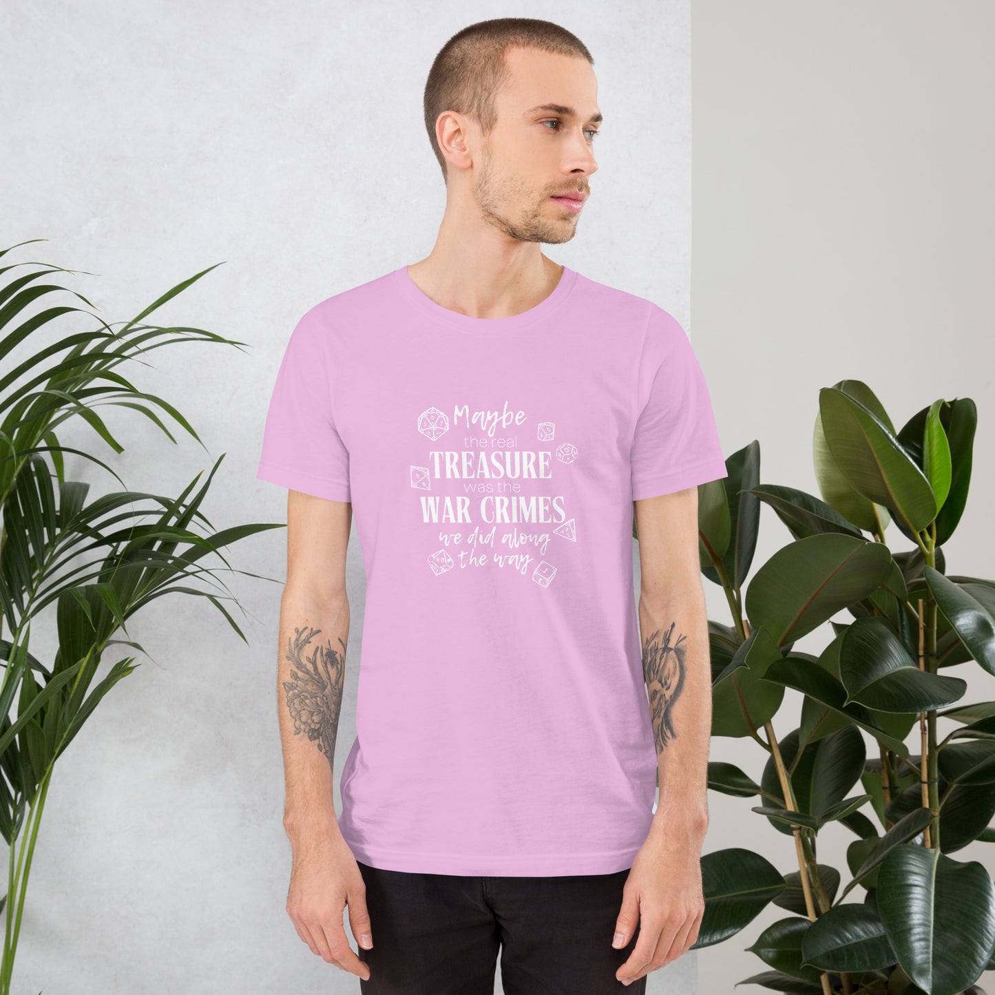 Maybe the real treasure - War Crimes D&D Unisex t-shirt