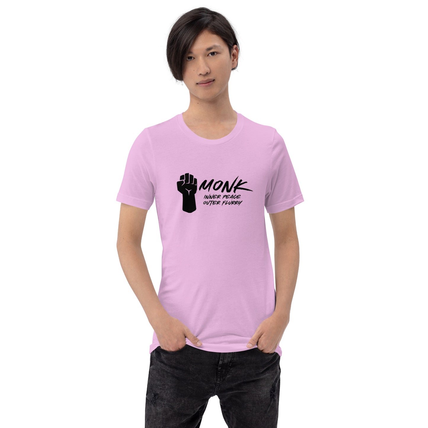 MONK inner peace outer flurry - Unisex t-shirt