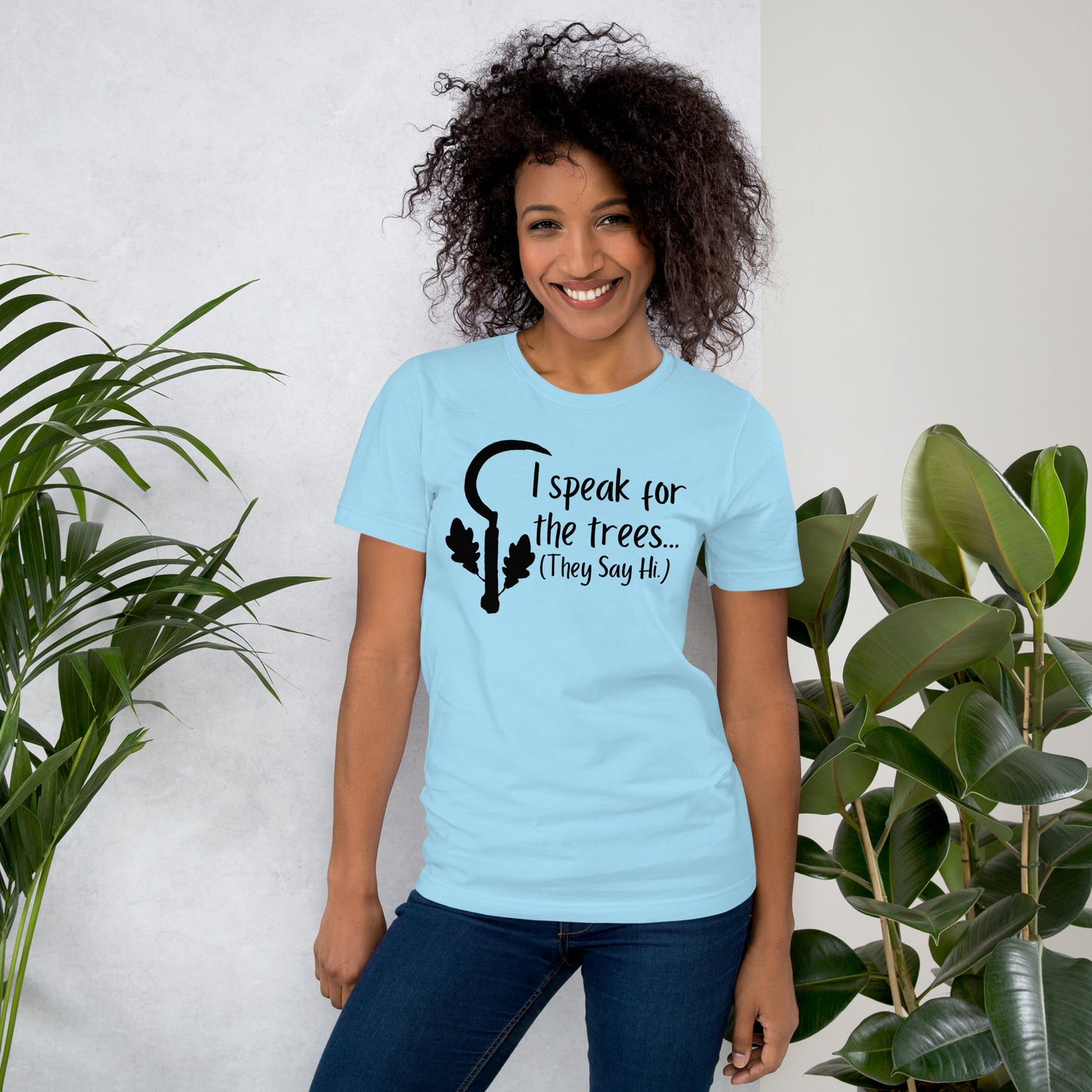 I speak for the trees Druid Class shirt - Unisex t-shirt