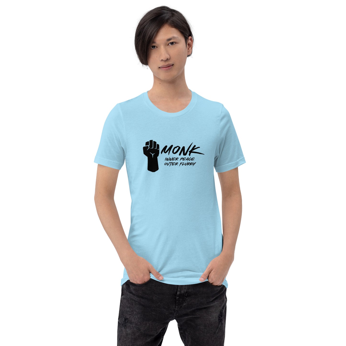 MONK inner peace outer flurry - Unisex t-shirt