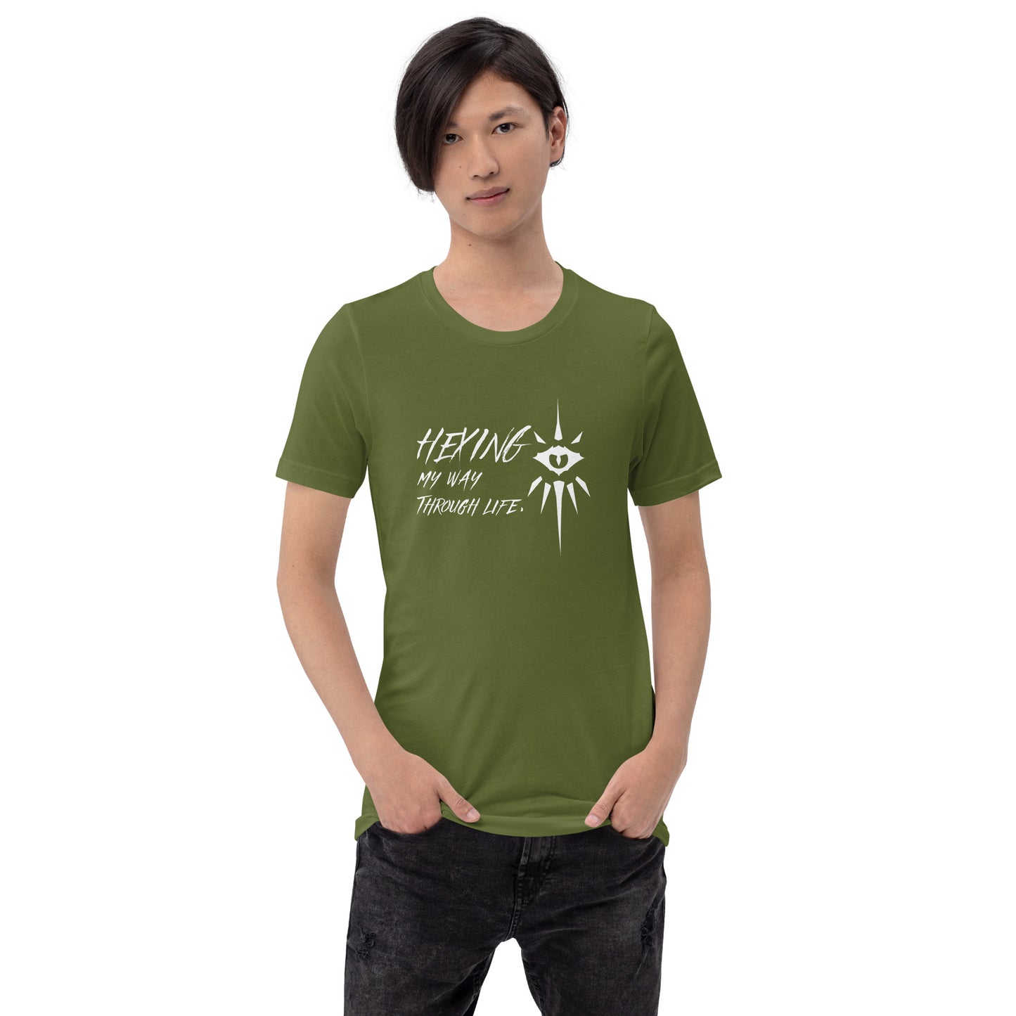 Hexing my way through life - Warlock D&D Unisex t-shirt