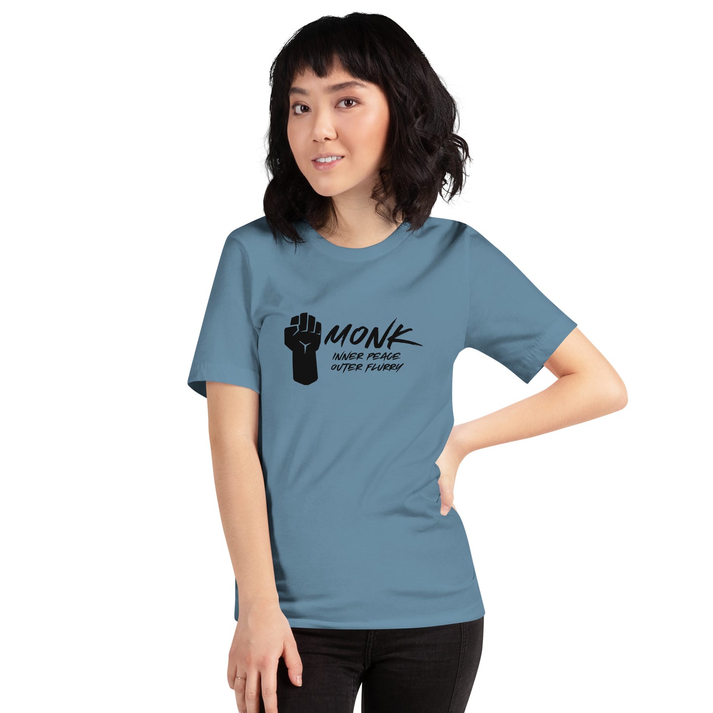 MONK inner peace outer flurry - Unisex t-shirt