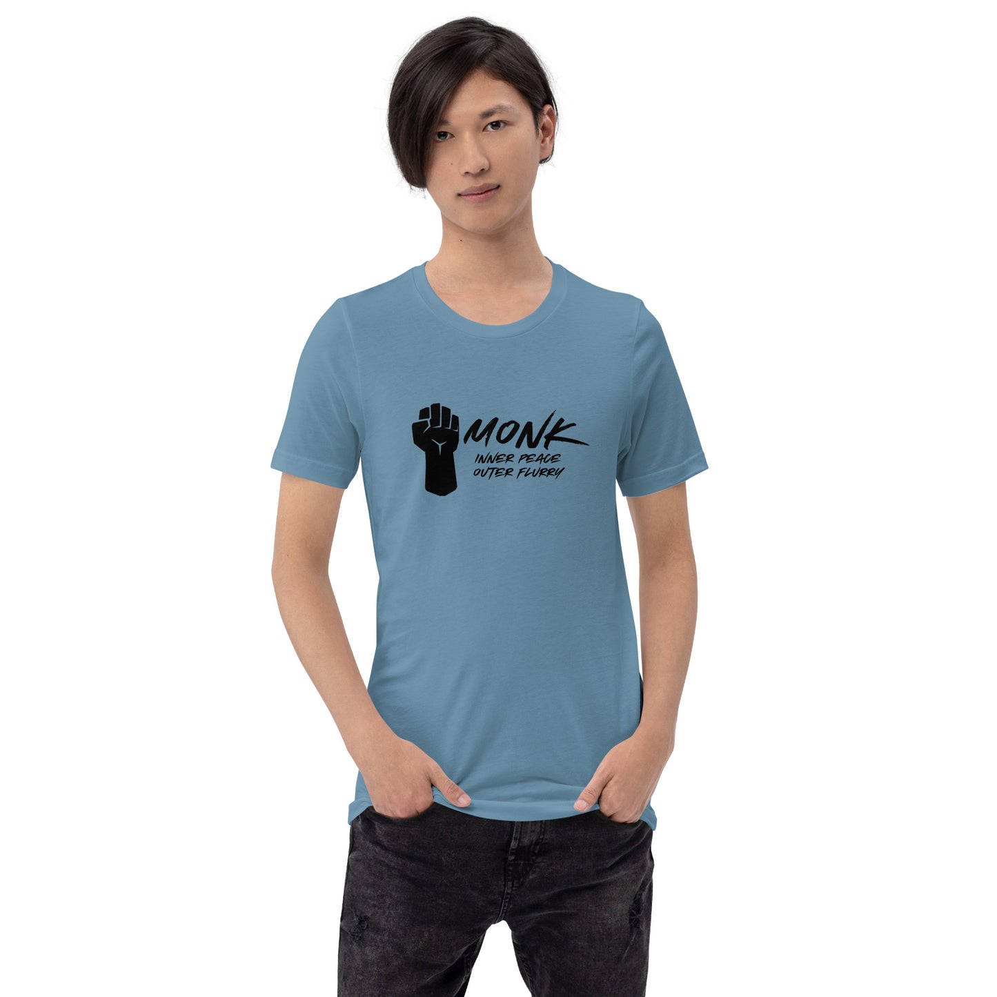 MONK inner peace outer flurry - Unisex t-shirt