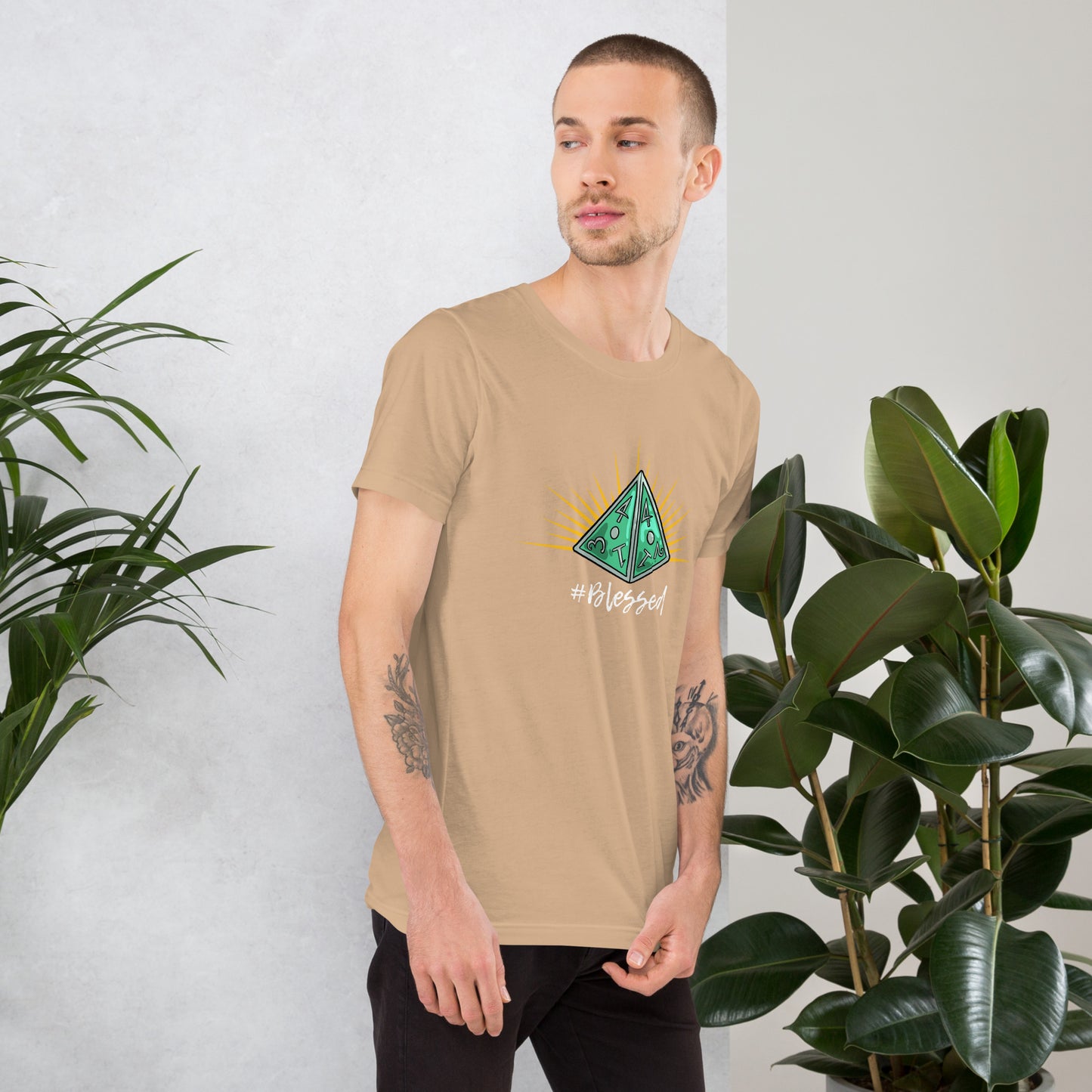 #Blessed D4 D&D Unisex t-shirt