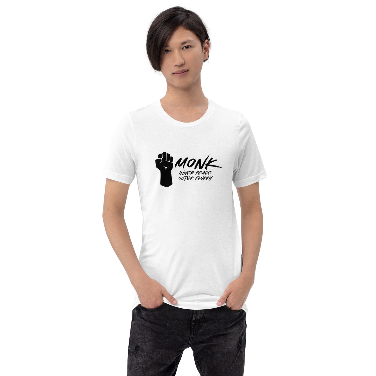 MONK inner peace outer flurry - Unisex t-shirt
