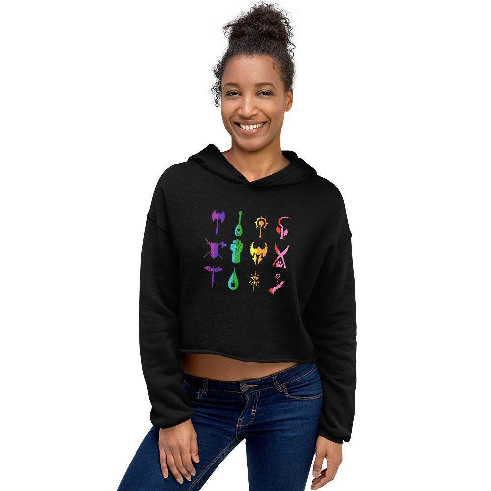 D&D Pride Crop Hoodie