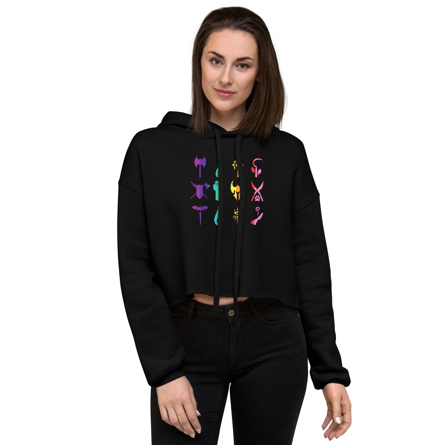 D&D Pride Crop Hoodie