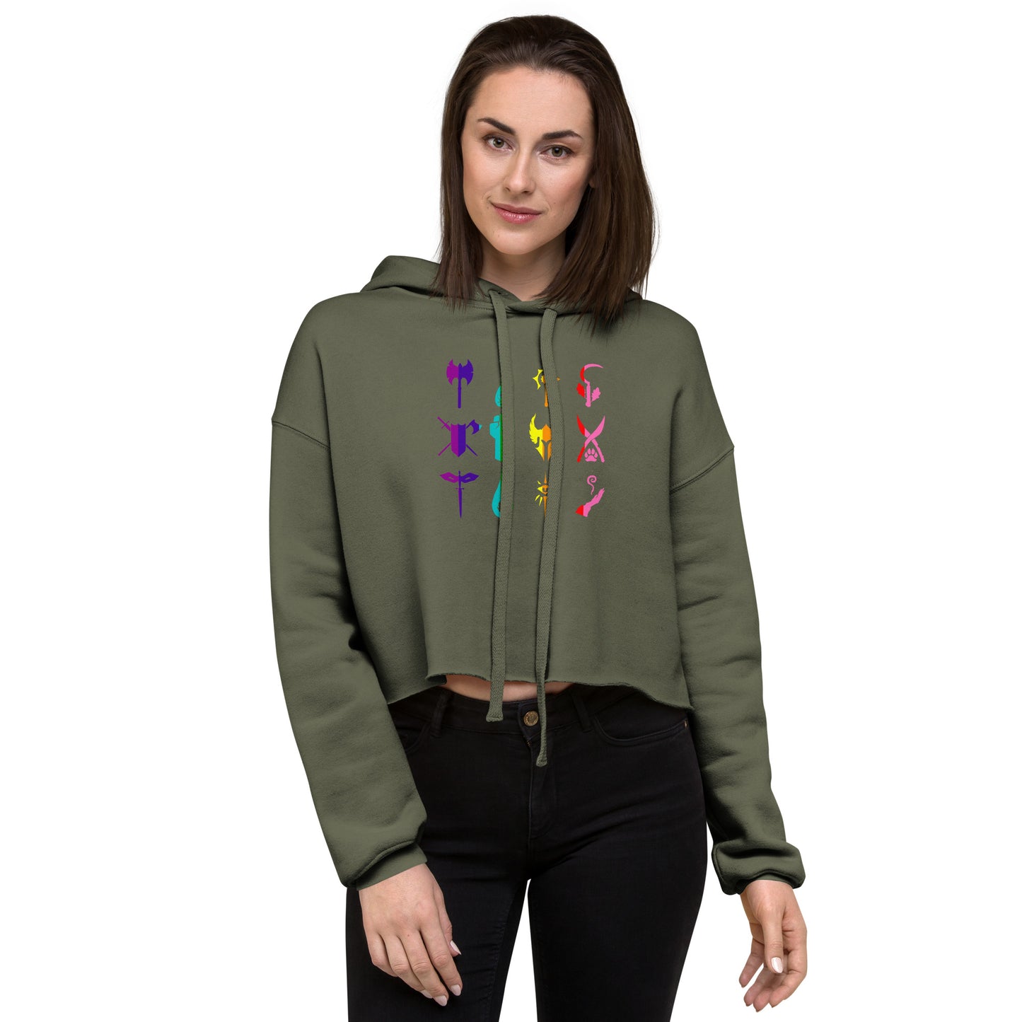 D&D Pride Crop Hoodie