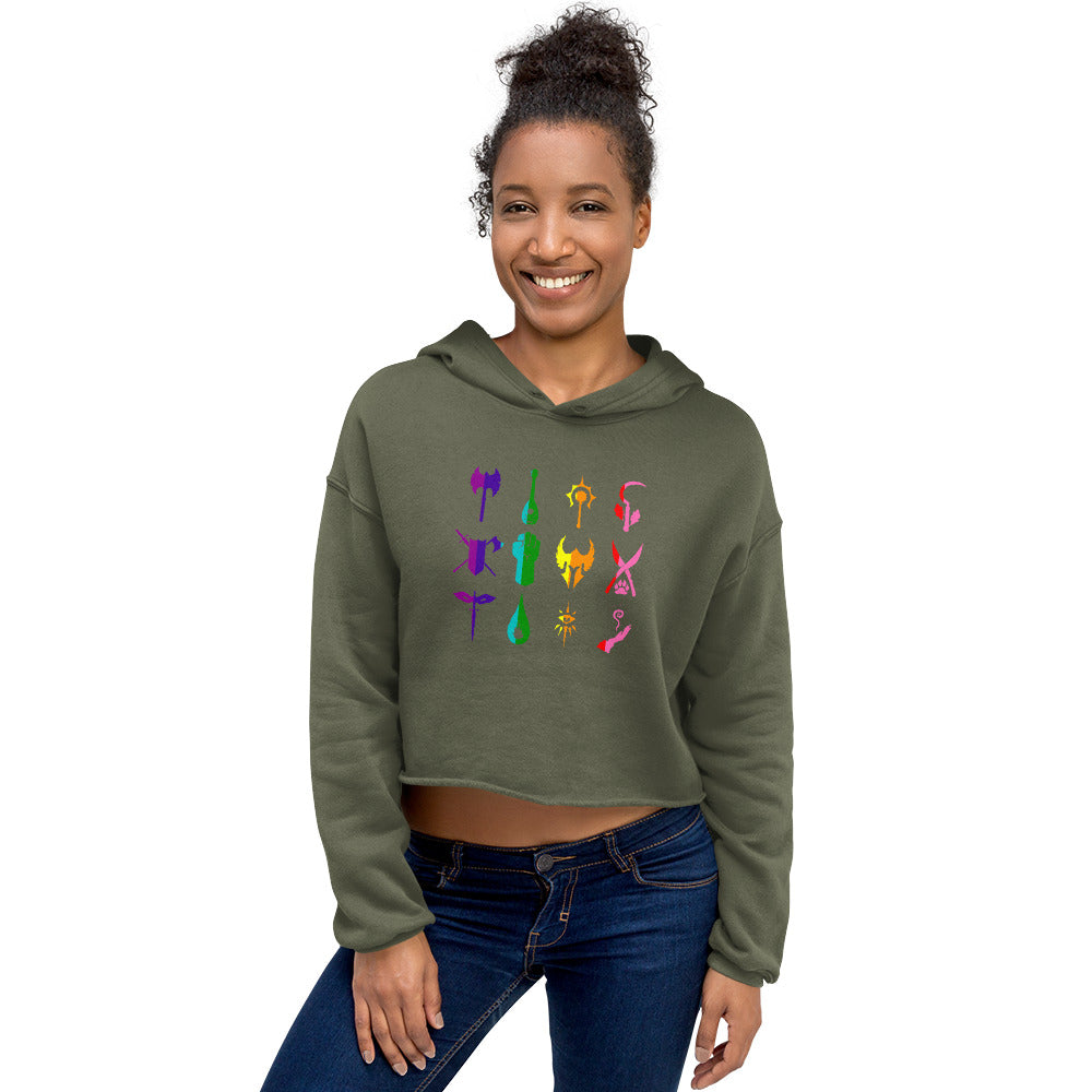 D&D Pride Crop Hoodie