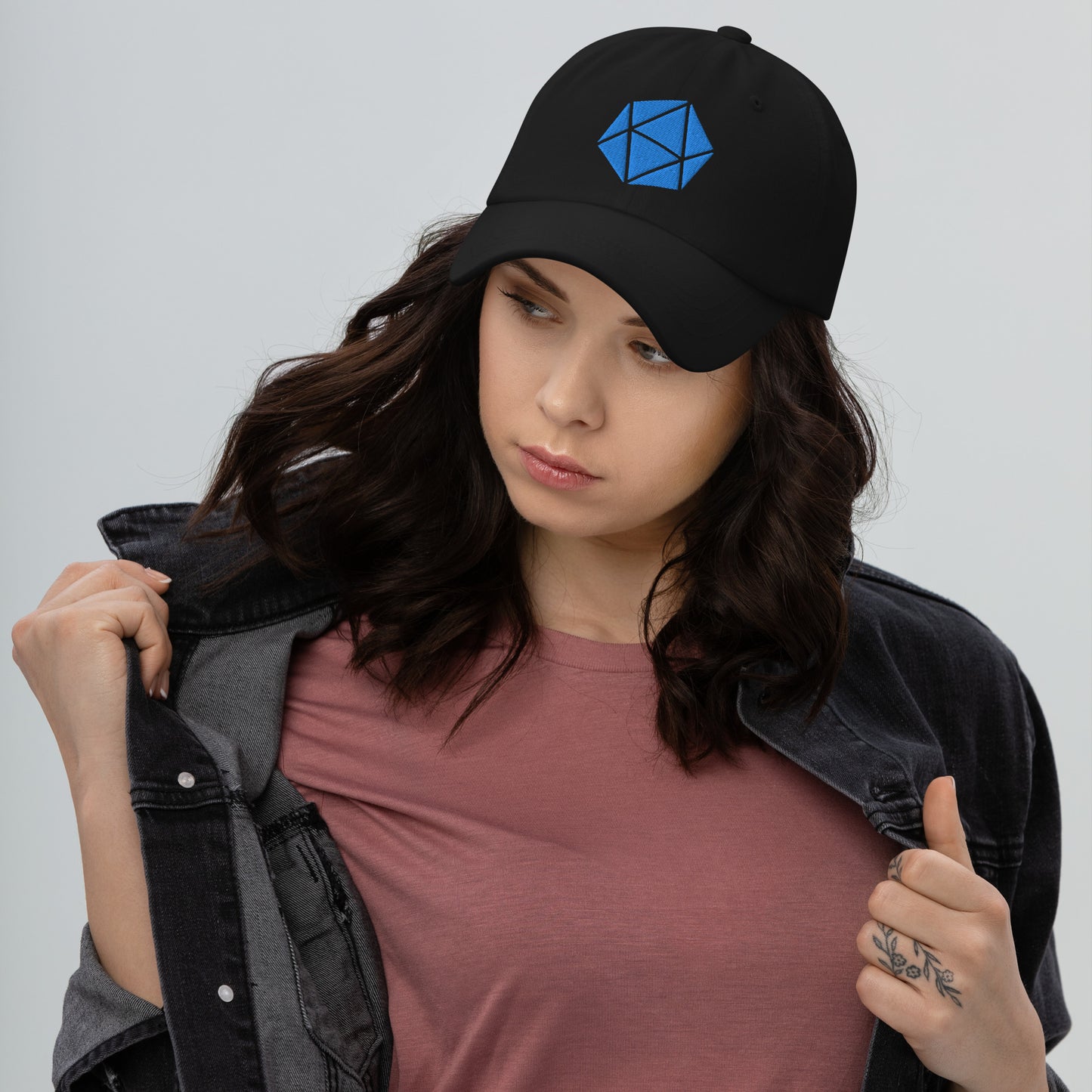 D20 Embroidered Dad hat