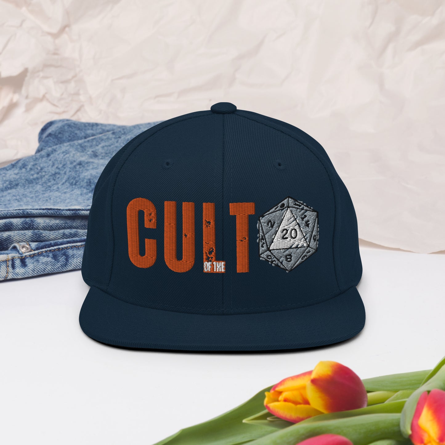 Cult of the D20 Embroidered Snapback Hat