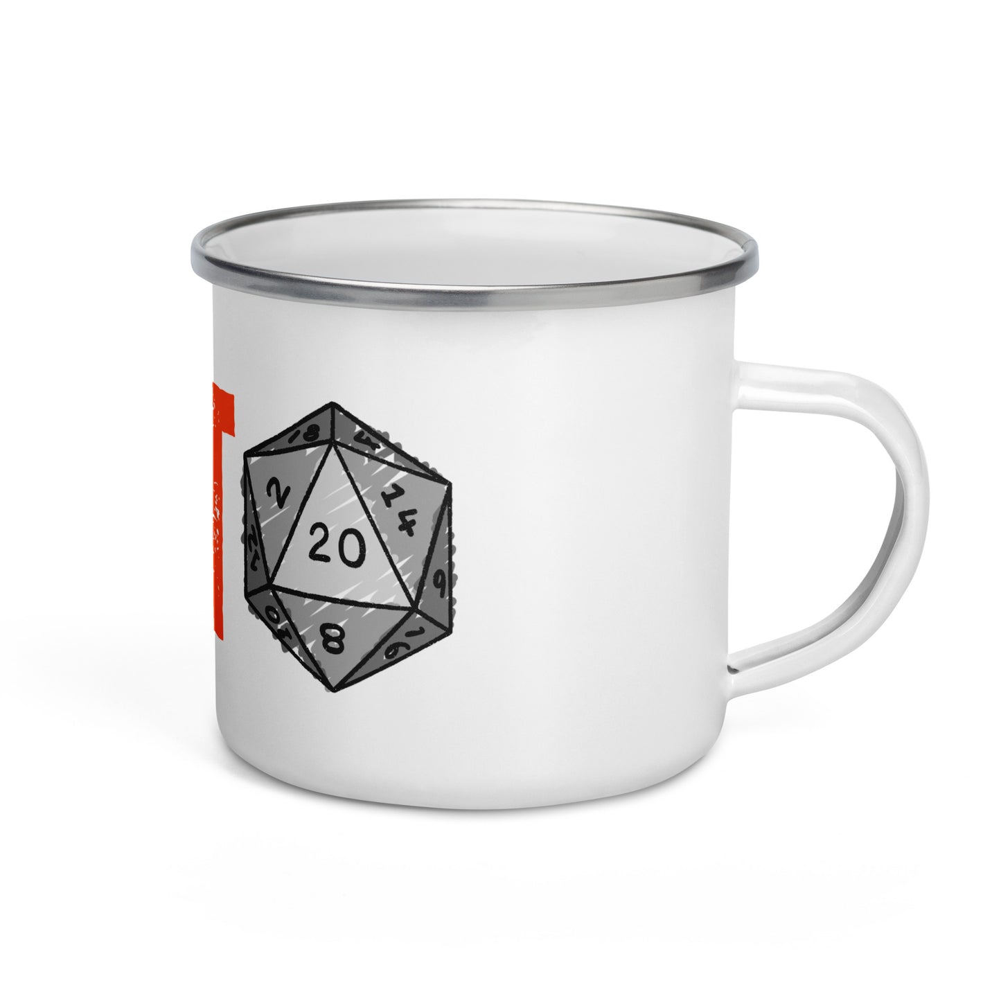 Cult of the D20 Enamel Mug